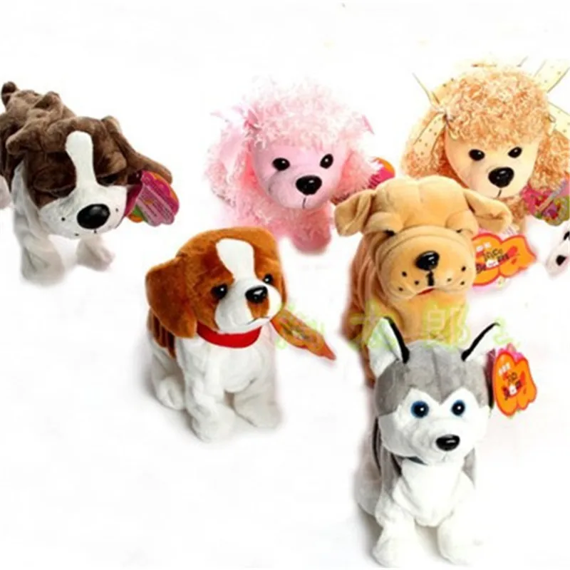 Милые электронные собаки Домашние животные со звуком управления интерактивный робот игрушка собака лай стенд ходить электронные игрушечные зверушки Рождественский подарок для детей