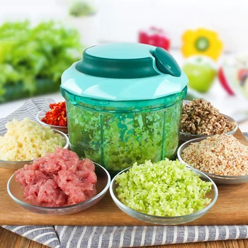

Multi-function Plastic Vegetable Chopper Garlic Cutter Vegetable Fruit Tools Manual Meat Grinder Household Kitchen Tools