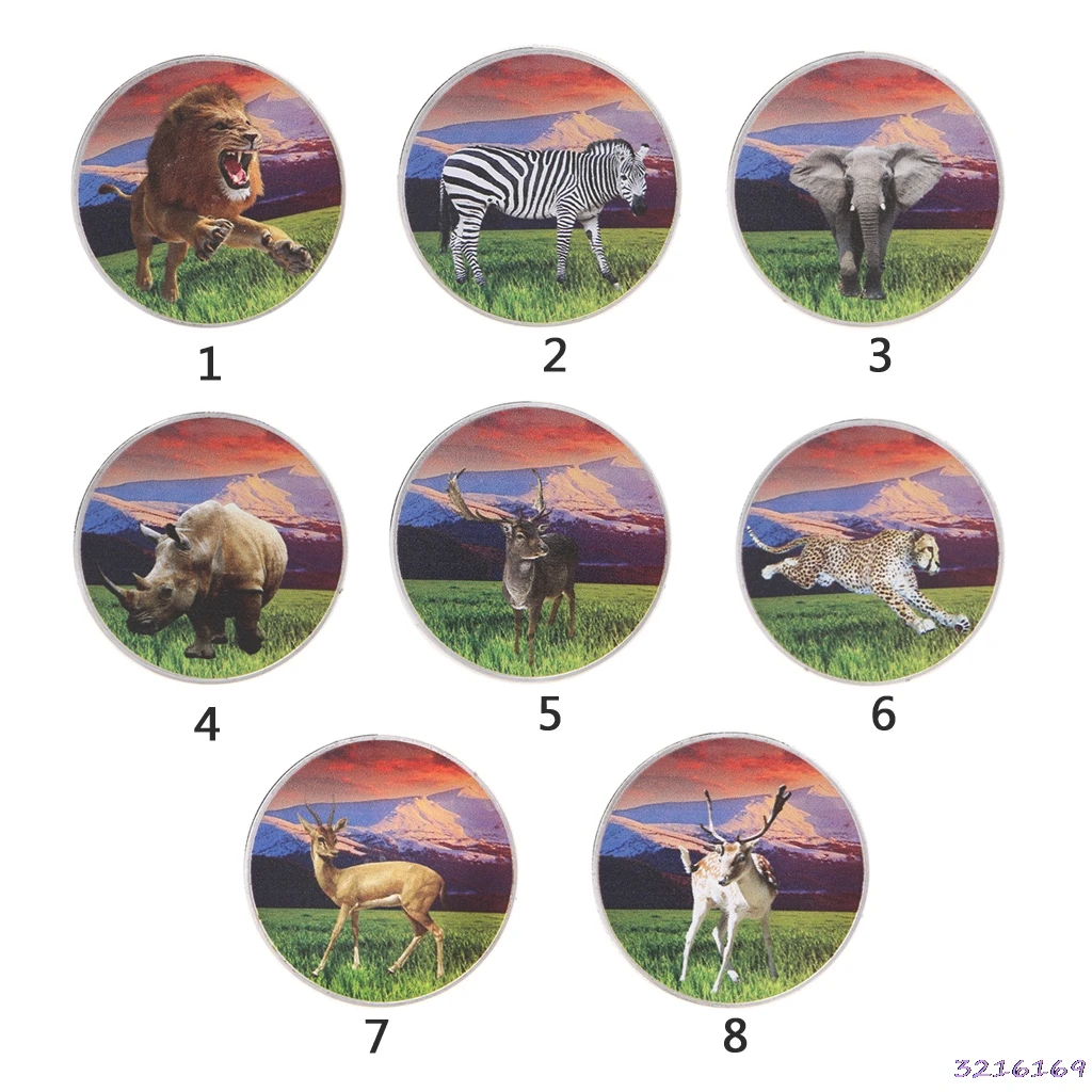 

African Wild Animals Commemorative Coin Elephant Souveni Home Decoration Crafts