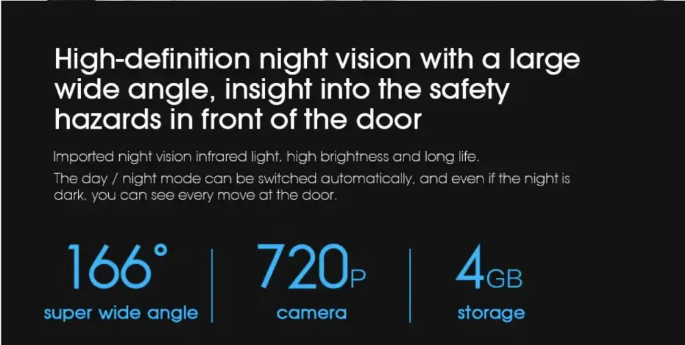 Stock Xiaomi Luke Smart Door Video doorbell Cat Eye Youth Edition CatY Gray Mijia App Control Rechargable IPS Display Wide Angle (8)