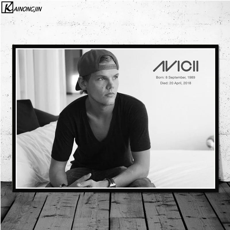 Avicii плакат DJ МУЗЫКА певица звезда Легенда плакаты и принты Холст Живопись стены Искусство картина для гостиной домашний декор - Цвет: 019