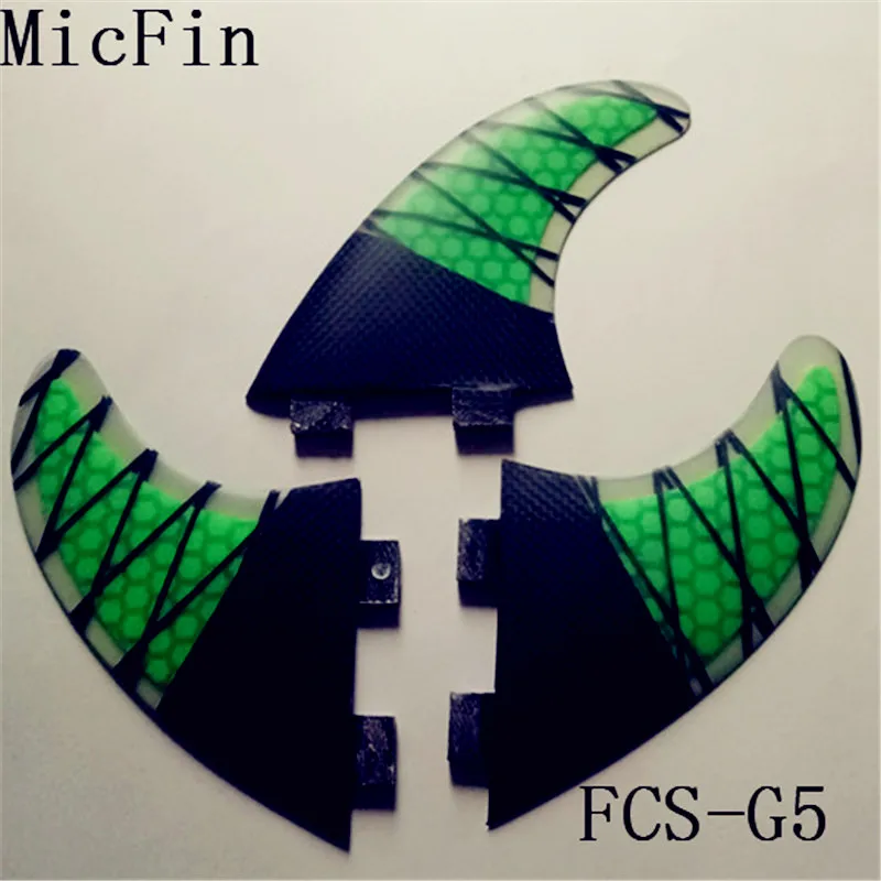 Micfin quillas surf вафельная fcs плавники стекловолокна досок для серфинга плавники три ребра размер M-G5