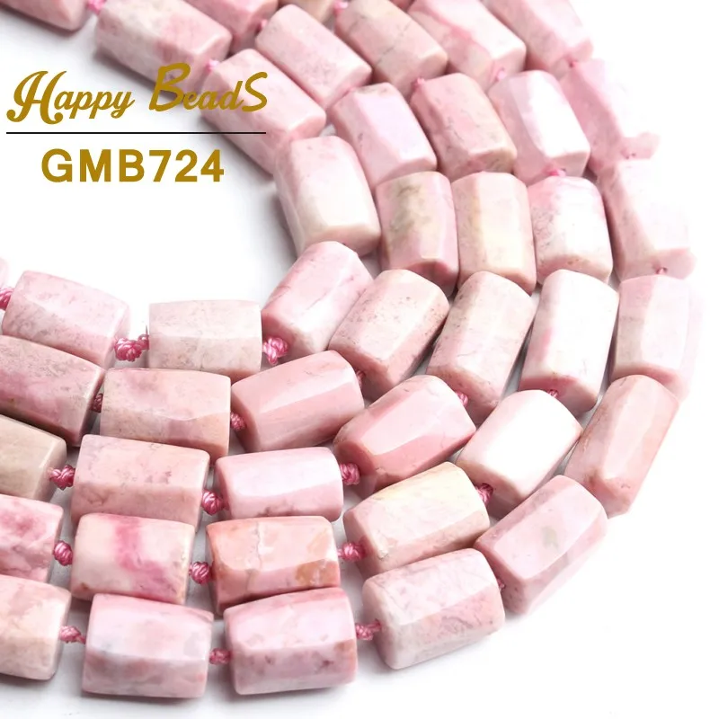 

6X9mm Natural Pink Rhodochrosite Stone Beads Cylinder Shape Loose Spacer Beads For Jewelry Making DIY Bracelet Necklace