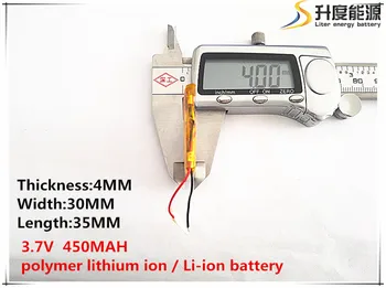 

10pcs [SD] 3.7V,450mAH,[403035] Polymer lithium ion / Li-ion battery for TOY,POWER BANK,GPS,mp3,mp4,cell phone,speaker