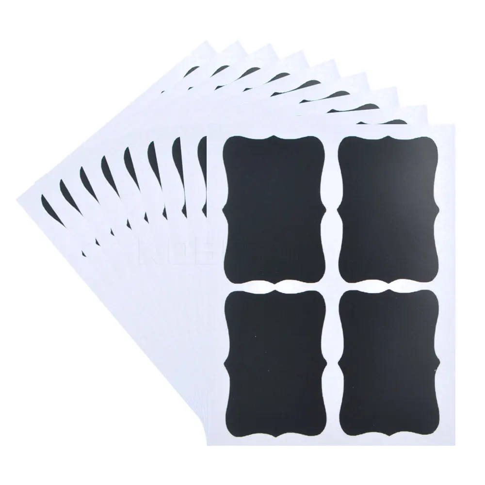 36 Pcs Set Hitam Stiker Label Dapur Jar Organizer Tulisan Tangan