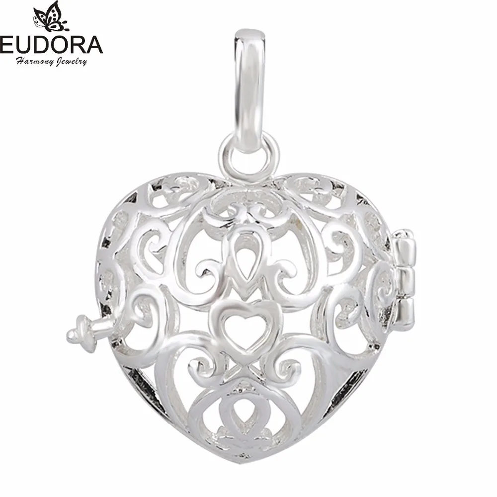 Retail 20mm Heart Eudora Harmony Bola Locket Cage Pregnant Bola Ball