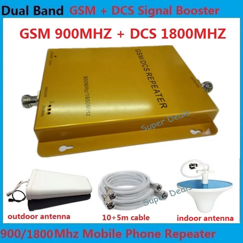 

Mall signal repeater GSM DCS mobile signal booster 2G LTE 4G cell phone signal amplifiers + omni antenna + coaxial cable