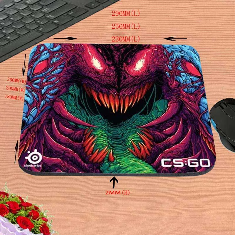 Mairuige магазин модной Новое поступление Лидер продаж cs go hyper beast коврик для мыши Компьютерная игровая мышь геймер игровые коврики - Цвет: 29X25CM