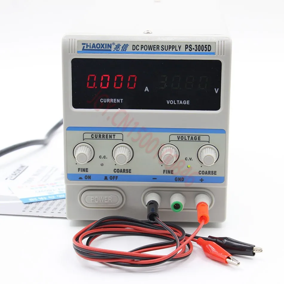 ZHAO XIN PS-3005D переменная 30 V 5A DC источник питания Лаборатория класс 1mA Регулируемая(110 V& 220 V США ЕС Великобритания AU