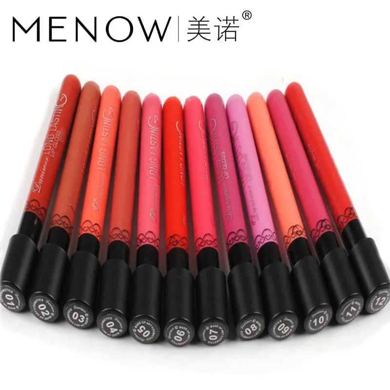 

Menow Liquid Lipstick Hot Sexy Colors Lip Paint Matte Lipstick Waterproof Long Lasting Lip Gloss Lip Kit