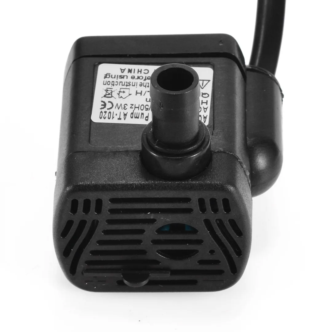 Mini AC 220-240V/AC 110-120V 3W Submersible Water Pump Aquarium Fountain Air Fish Tank Pond US/EU Plug