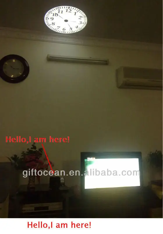 Projection Wall Clock Projector Ceiling Clock Analog Wall