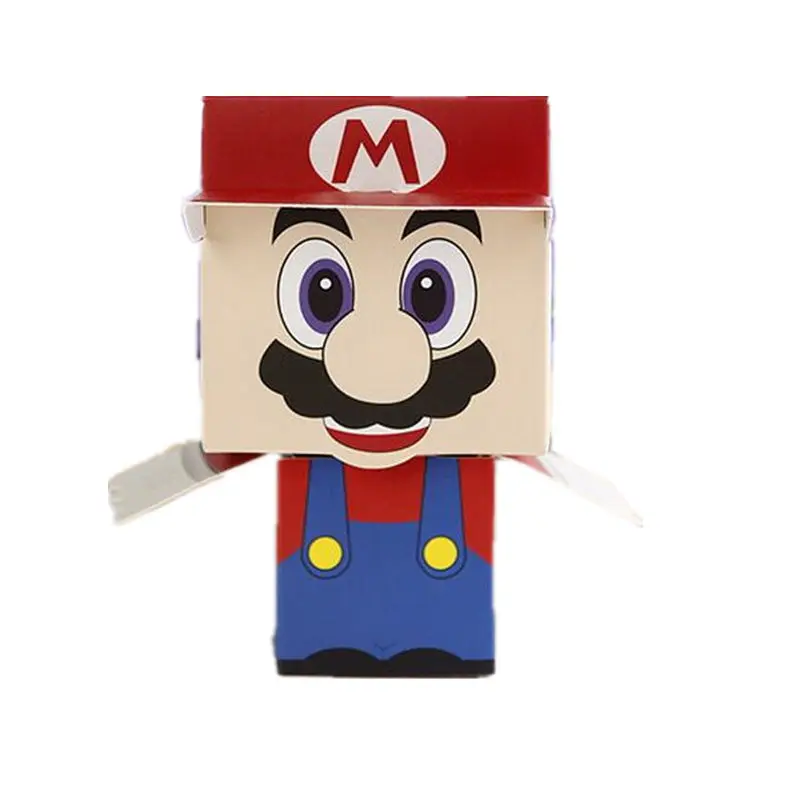 

12Pcs/lot Cheerful Super Mario Favor Boxes Paper Chocolate Boxes Party Gifts Packaging Box