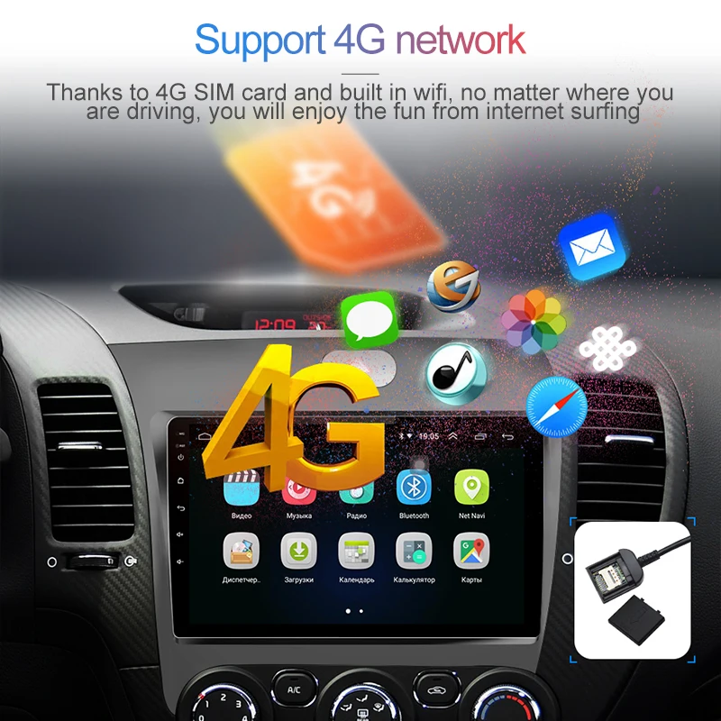 Excellent Junsun Android 8.1 2 Din Car DVD GPS Video Radio Player for KIA Cerato K3 forte 2013 2014 2015 2016 Stereo Multimedia head unit 2