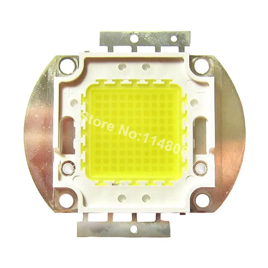

High Power 100W Square Base Cold White 45mil Chip 8000LM 10000K~15000K SMD LED Lamp Light Parts