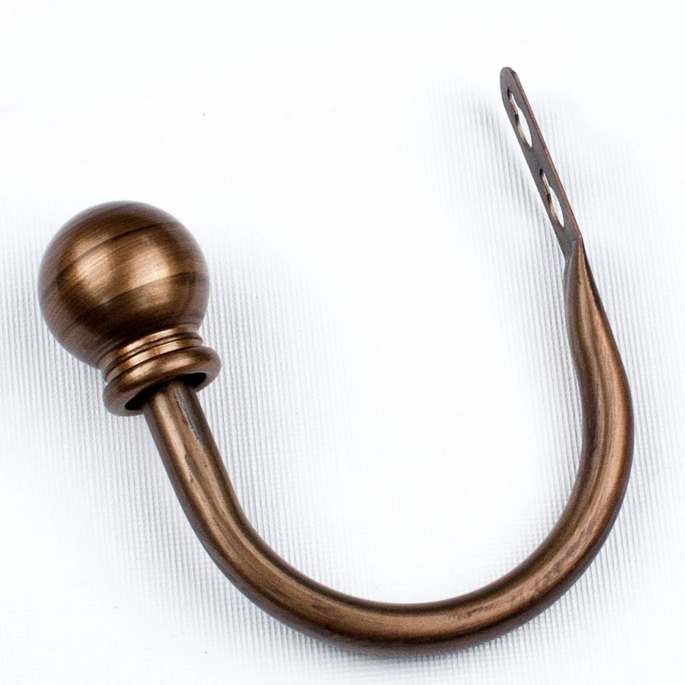 

Convenient Bedroom Decorative Curtain Hold Backs Clip Iron Home Simple Practical Buckle Ball Tie Holder U Shaped