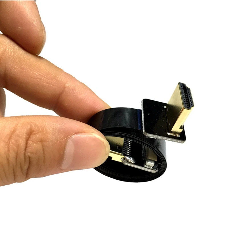 0,2 M/0,5 M FPV HDMI type A Male Up Angled 90 Degree to HDMI Male HDTV FPC плоский кабель для мультикоптера аэрофотосъемки