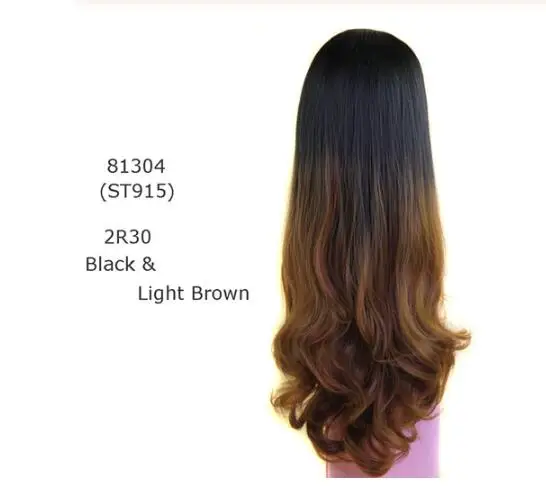 MERISI волосы длинные волнистые парик 8 цветов доступны черный красный синий коричневый фиолетовый парик для женщин половина парики синтетические волосы - Цвет: #12
