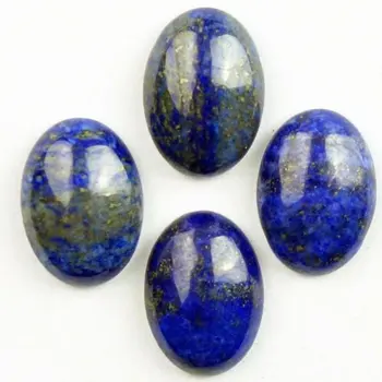 

(24 pieces/lot) Interesting Wholesale 18 *25*6mm Lapis Lazuli Oval CAB CABOCHON