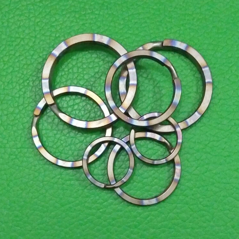 

10PCS Multicolor Titanium Metal Key Chain Ring Holder TC4 Split Rings Suspension Keyring EDC Outdoor Flashlight Accessories J206