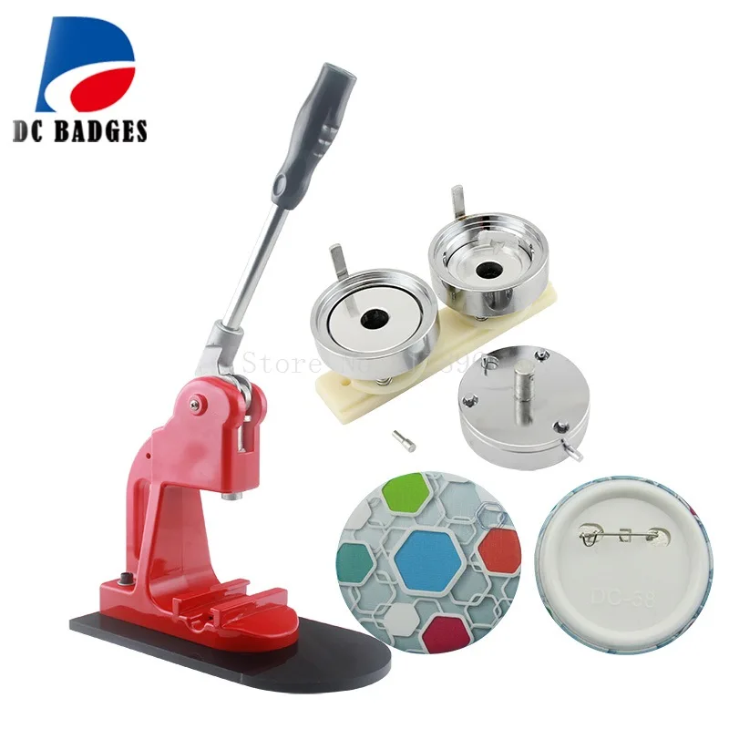 2 1/4" 58mm Round button badge making machine including 58mm badge
