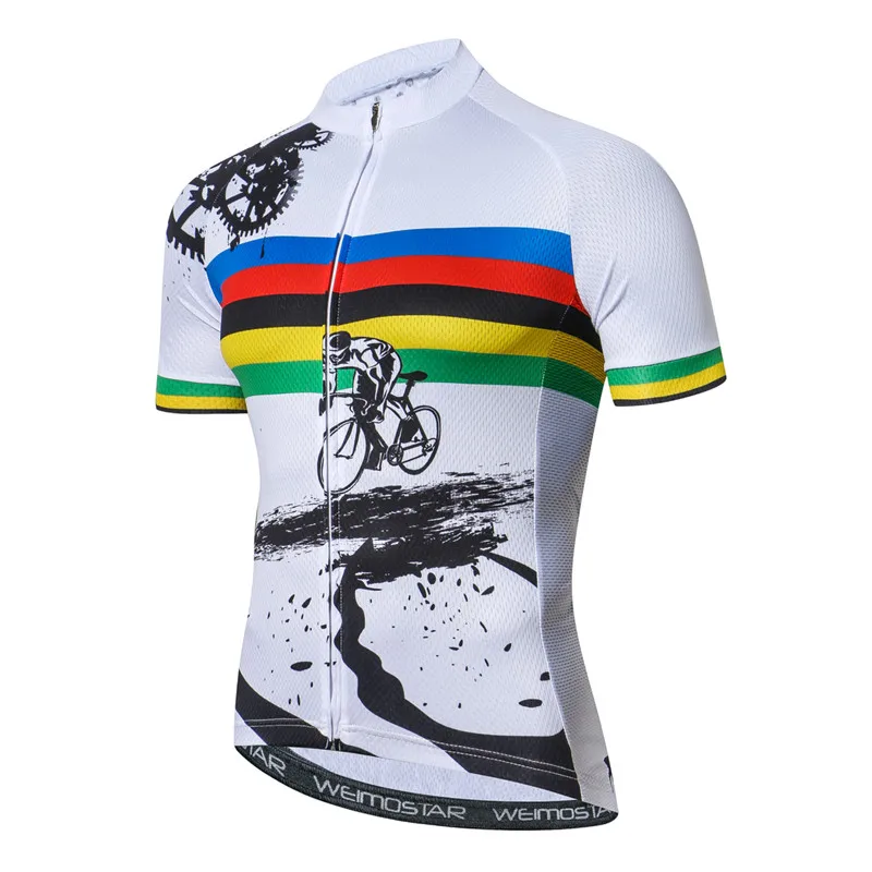 Model 9 Weimostar Pro Team Зеленый Велоспорт Джерси мужские спортивные для улицы Велосипедный спорт короткий топ Майо Ciclismo дорога MTB футболка для езды на велосипеде - Цвет: Model 9