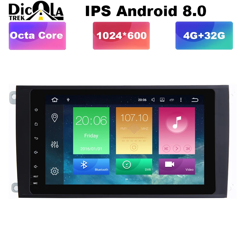 HD Octa Core 8 Android 8 0 font b Car b font DVD Player for Porsche