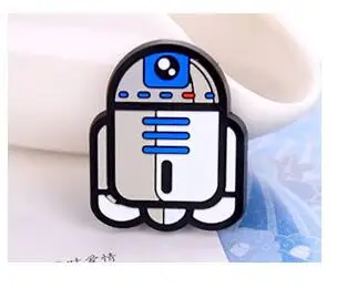 3 Креативные рисунки из мультфильма ПВХ значки Детская Брошь красивые безопасные булавки мультфильм Мастер Йода значки - Цвет: 3