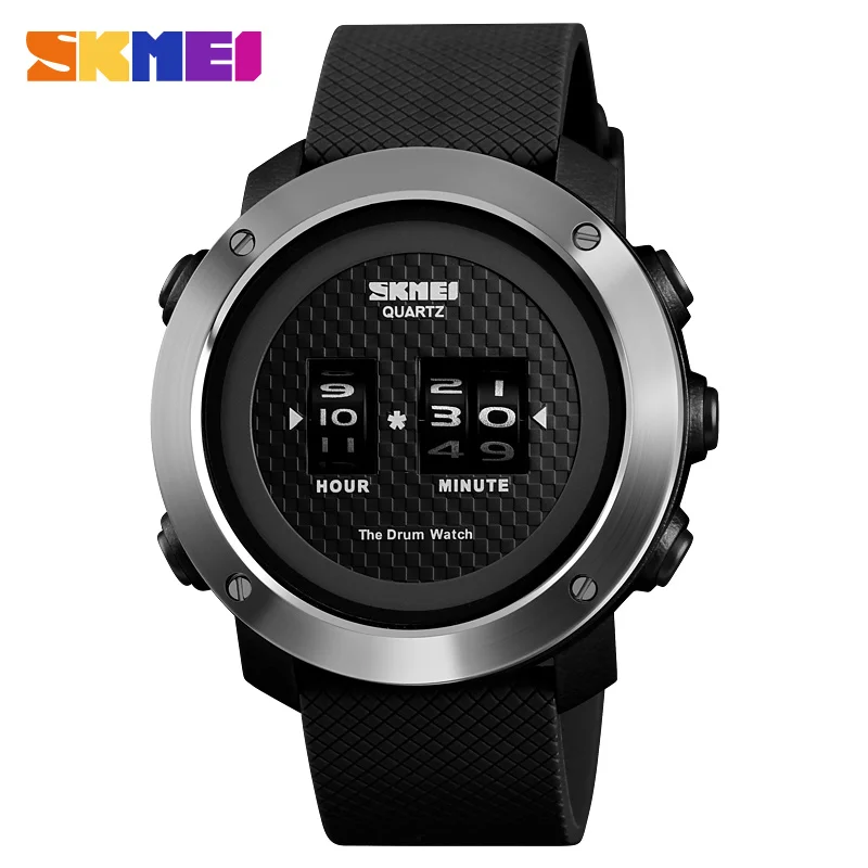 All Black Steel SKMEI Топ люксовый бренд спортивные часы для улицы мужские цифровые наручные часы многофункциональные 50 м водонепроницаемые Брендовые Часы reloj hombre - Цвет: All Black Steel