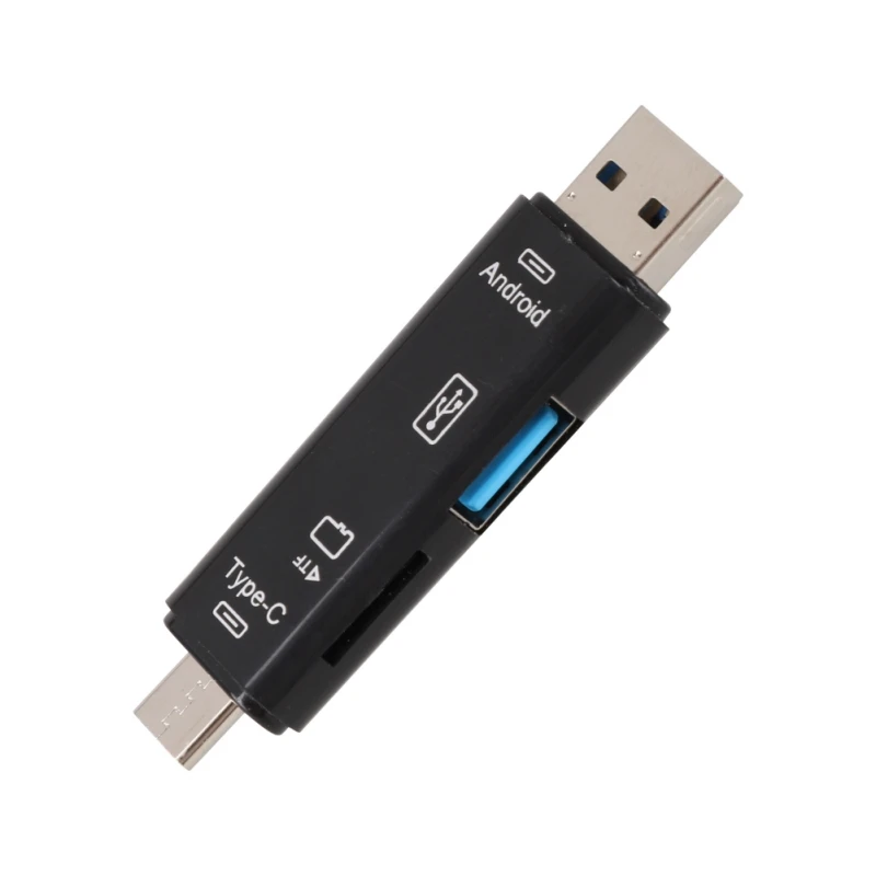 black Все в 1 Usb 3,1 кард-ридер высокоскоростной SD TF Micro SD кард-ридер Тип C USB C Micro USB память OTG кард-ридер - Цвет: black