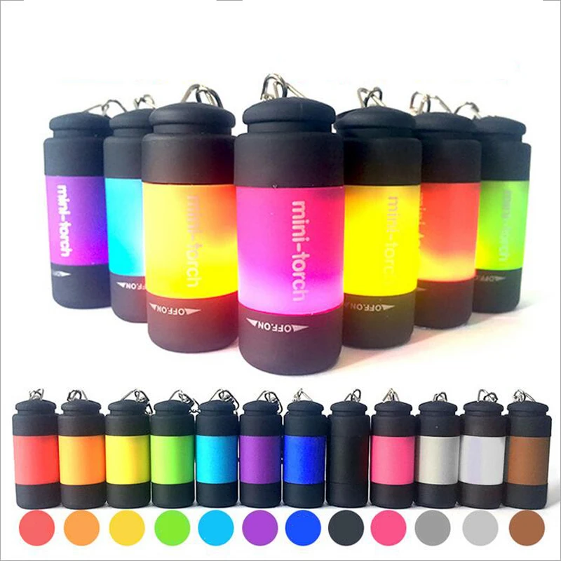 Lanternas e Lanternas 0.5 w 25lm multicolor mini-lanterna Modo de Mudança : Menos Zoom