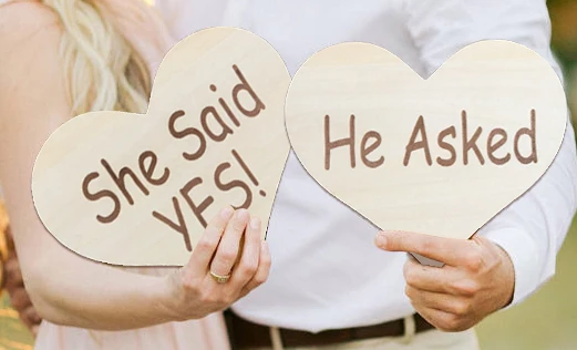 1 X Il A Demande Elle A Dit Oui A Propos De Sacrement Temps Mariage Photo Stand Accessoires Bois Poche Photo Accessoires Mariage Fete Deco Approvisionnement Aliexpress