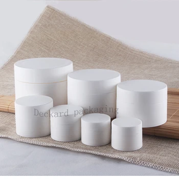 

3g/5g/10g Frosted hand cream white plastic bottles, cosmetic containers, mask cans, Empty Lotion Container Refillable eye Jar