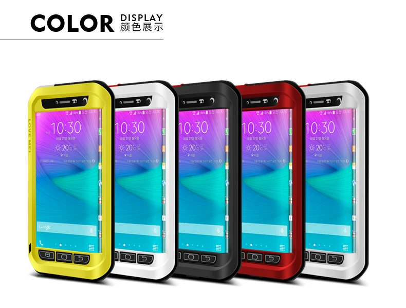 imágenes para Amor Mei Potente prueba de Choques Impermeable De Aluminio Del Caso Para Samsung Galaxy Note N9150 Edge Funda + paquete + envío libre imágenes para Amor Mei Potente prueba de Choques Impermeable De Aluminio Del Caso Para Samsung Galaxy Note N9150 Edge Funda + paquete + envío libre