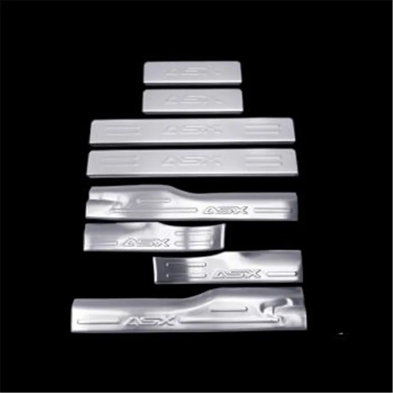 

stainless steel scuff plate door sill 4-8pcs/set car accessories for Mitsubishi ASX 2011 2012 2013 2014 2015 2016 2017 2018