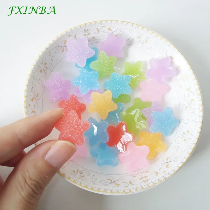 FXINBA, 5 шт./партия, имитация Фаджа, амулеты для слизи, глина, торт из конфет, DIY, Flatback, амулеты для украшения телефона, слайм, набор игрушек
