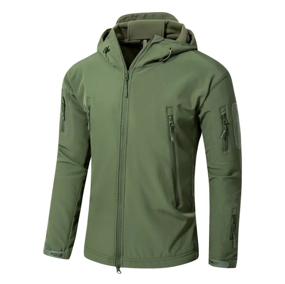 

outdoor sport clothing for camping climbing hiking jackets softshell Fleece fabric,instant waterproof coat for men
