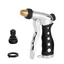 Садовое Шланговое распылительное сопло ручной опрыскиватель сверхмощный металлический латунный головка высокого давления быстрый разъем управление потоком Регулируемый узор