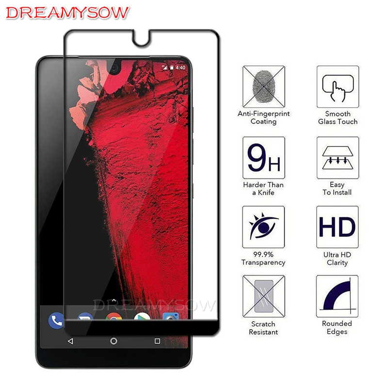 

9H Full Cover Tempered Glass For Essential Phone PH-1 Toughened Glass Film For Essential Phone PH-1 5.71" Front Screen Protector