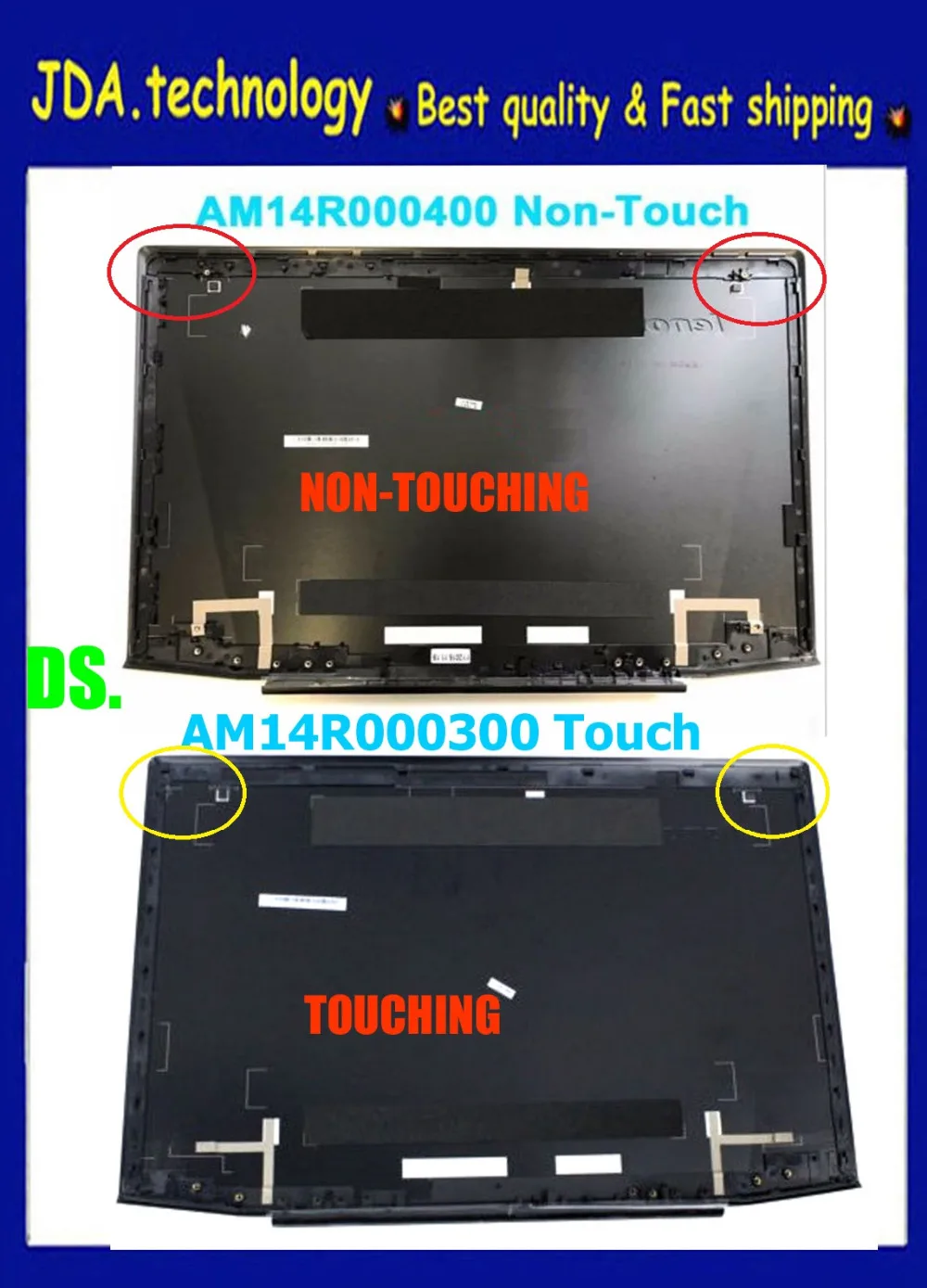 

Wellendo New/Orig LCD Top Lcd Rear Back Cover for 15.6 inch Lenovo Y50 Y50P Y50-70 Y50-80 Back cover Back Shell A cover