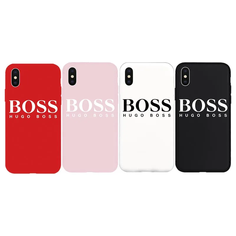 

BOSS Cool Soft Case for iPhone 6 6Plus 6s 6sPlus 7 7Plus 8 8Plus X Xs XR Xs Max 5 5s SE Phone Cases Cover Coque Fundas Capa Hull