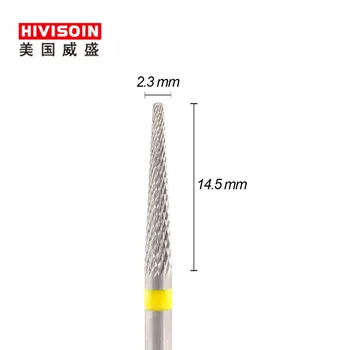 

Cross cut super fine (0107.023)- ISO110 -Tungsten Carbide Burs - HIVISOIN Carbide Nail Drill Bit&Dental Burs