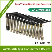 Новейшая модель; Беспроводной DMX512 трансляции DFI DMX512 Беспроводной приемник и передатчик беспроводной, DMX 512 комплект для DJ части света 12 шт