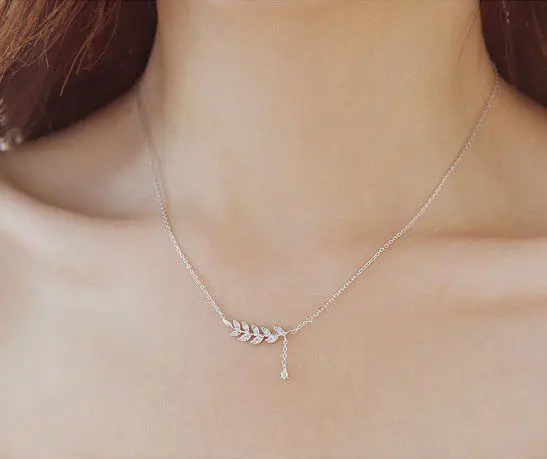 Simple Chain Statement Necklace Women 