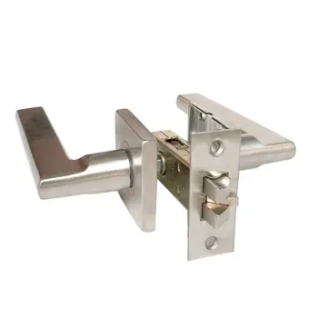 

1pcs Hotel Hospital Mall Indoor Access Door Lock Stainless Steel 201 Without Key Three Handle Handle Lock Drop Shipping Sale