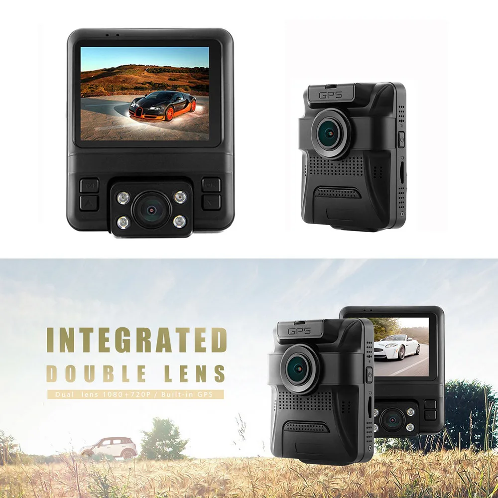 

Car Dashboard Camera 1080P Front and 720P Inside with Parking Monitoring Camera O.30