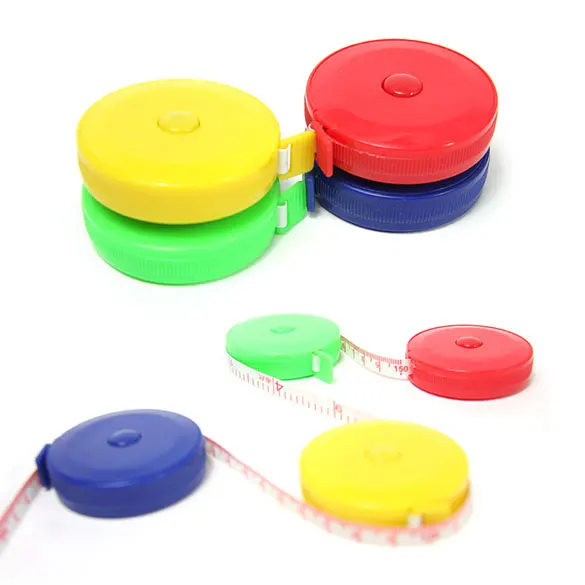 Random Color Portable 1.5m Retractable Ruler Centimeter/inch Tape