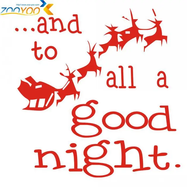 zooyoo santa claus all a good night christmas christmas wall stickers glass stickers merry christmas wall - Merry Christmas To All And To All A Good Night zooyoo santa claus all a good night christmas christmas wall stickers glass stickers merry christmas wall - Merry Christmas To All And To All A Good Night