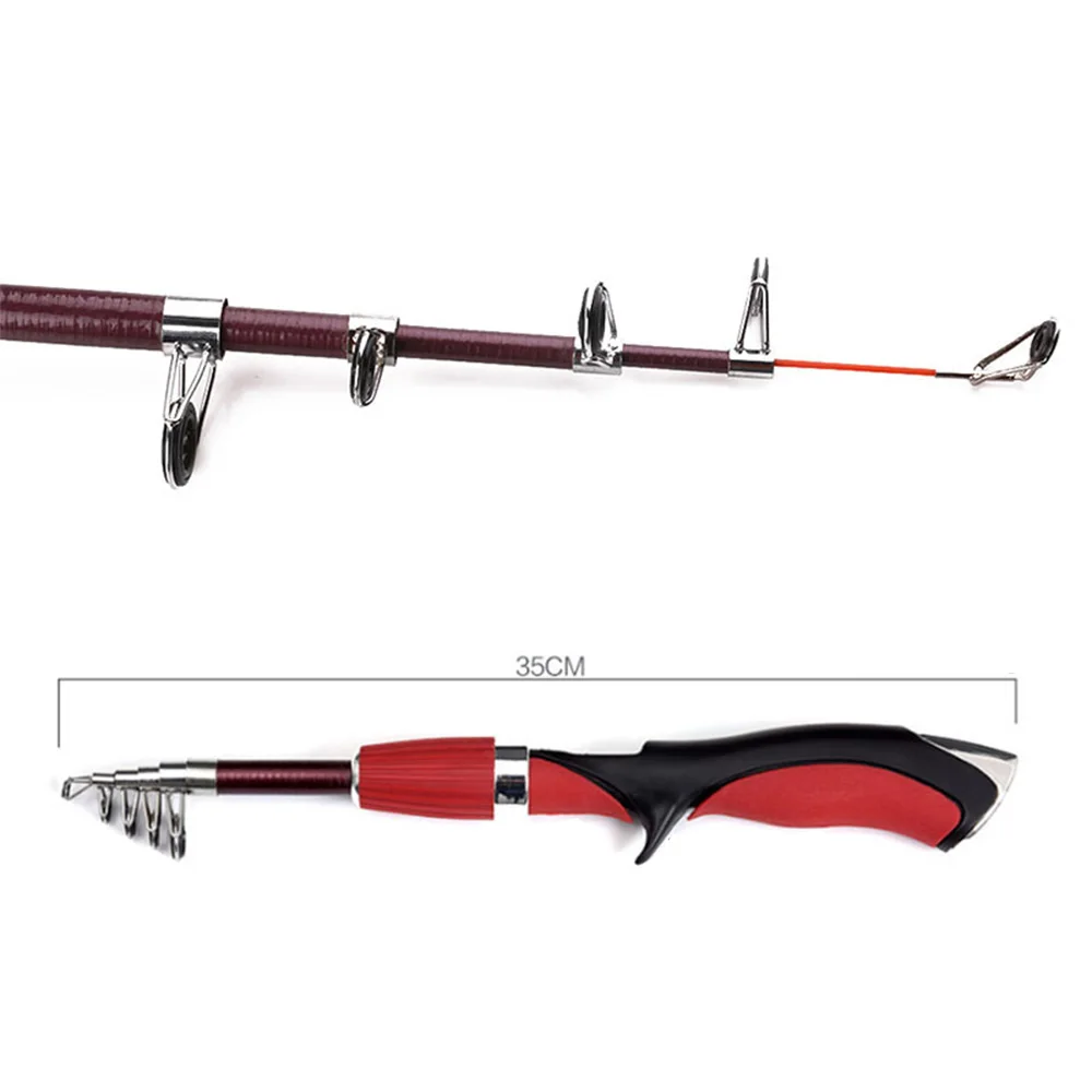 Fishing Rod Combo W/ Reel Mini Gun Stlye Stealth Fishing Reel Casting Winter Ice Fishing Rod Sea Fishing Reel Tackle Set