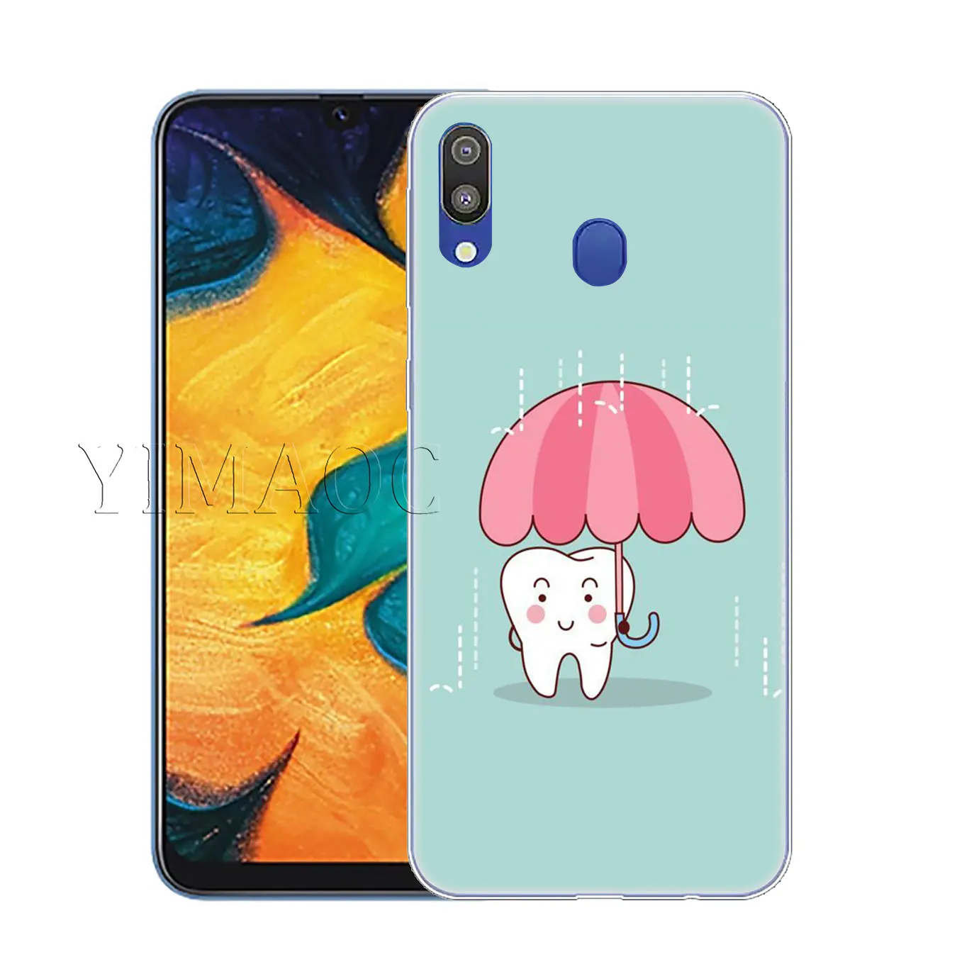 YIMAOC милые зубов Стоматолог зуб LoveClear мягкий чехол для Samsung Galaxy A70 A60 A50 A40 A30 A20 A10 M10 M20